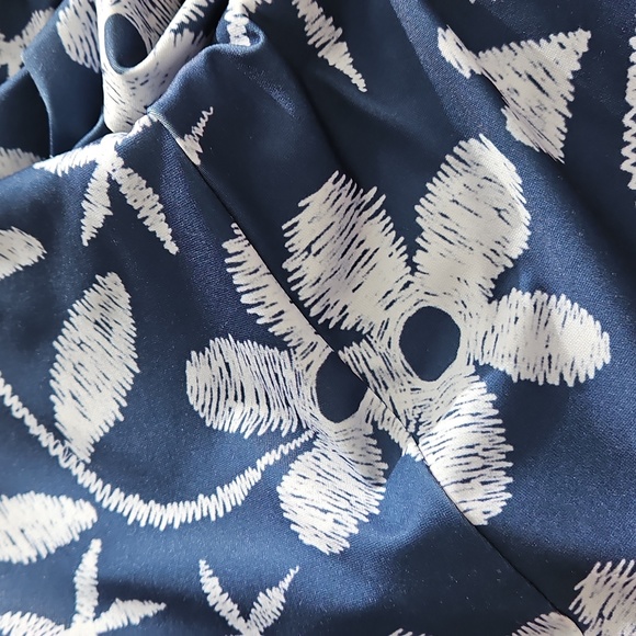 **HP**EUC Like New Womens' PLUS Lily Blue Floral Dress Sz. 1X - Picture 8 of 8